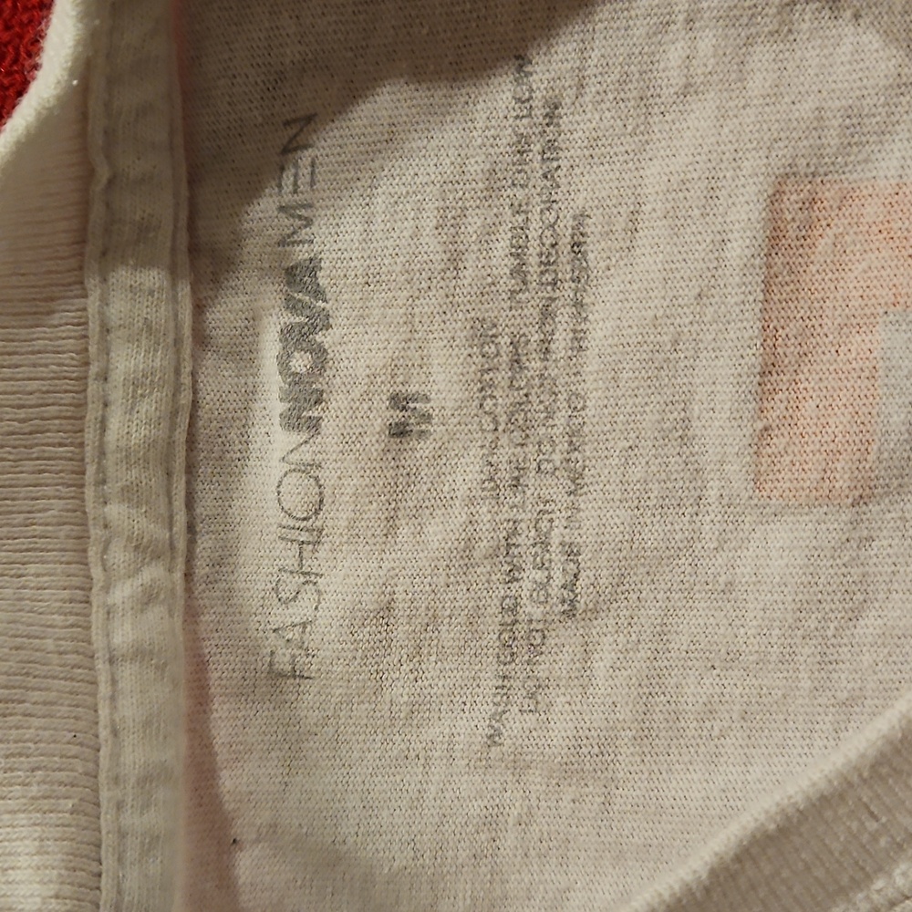 FashionNovaMen white short sleeve graphic tee 'Fake Friends Real Enemies' Med. - Picture 5 of 7